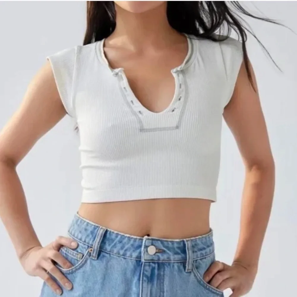 Out From Under Ribbed Crop Tee - Picture 1 of 6